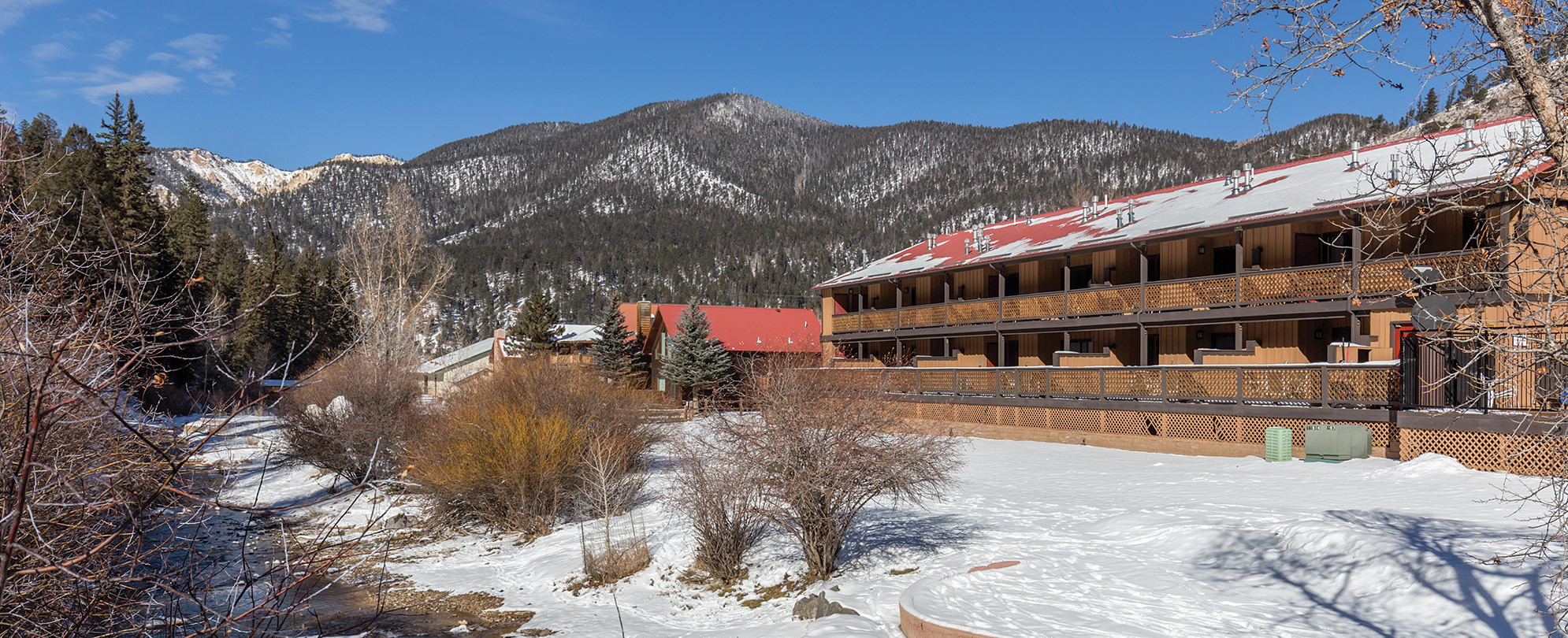 Exterior view of the Red River cabins