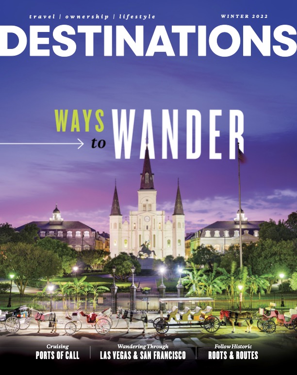 WorldMark Winter 2022 Destinations Magazine Cover